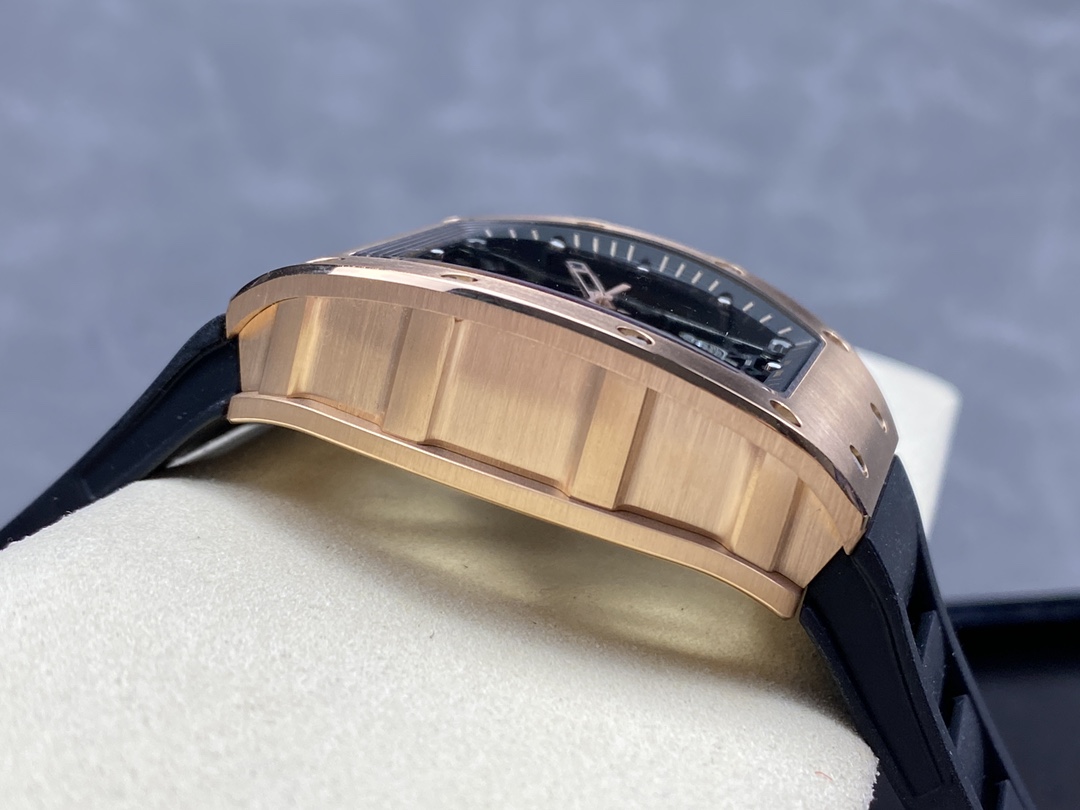Super Clone Richard Mille RM035 Americas Rose Gold Replica Luxury Skeleton Sports Watch