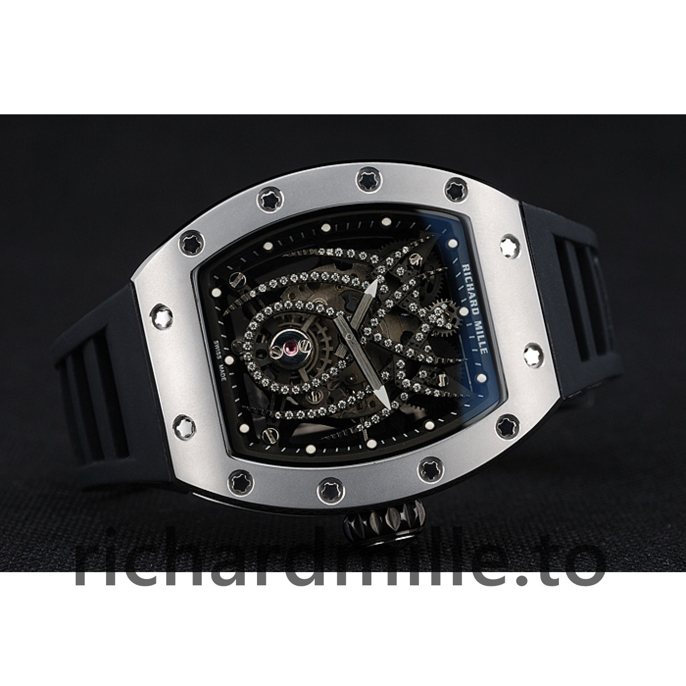 Richard Mille RM 19-01 1454256 Men Black Dial Rubber Watch
