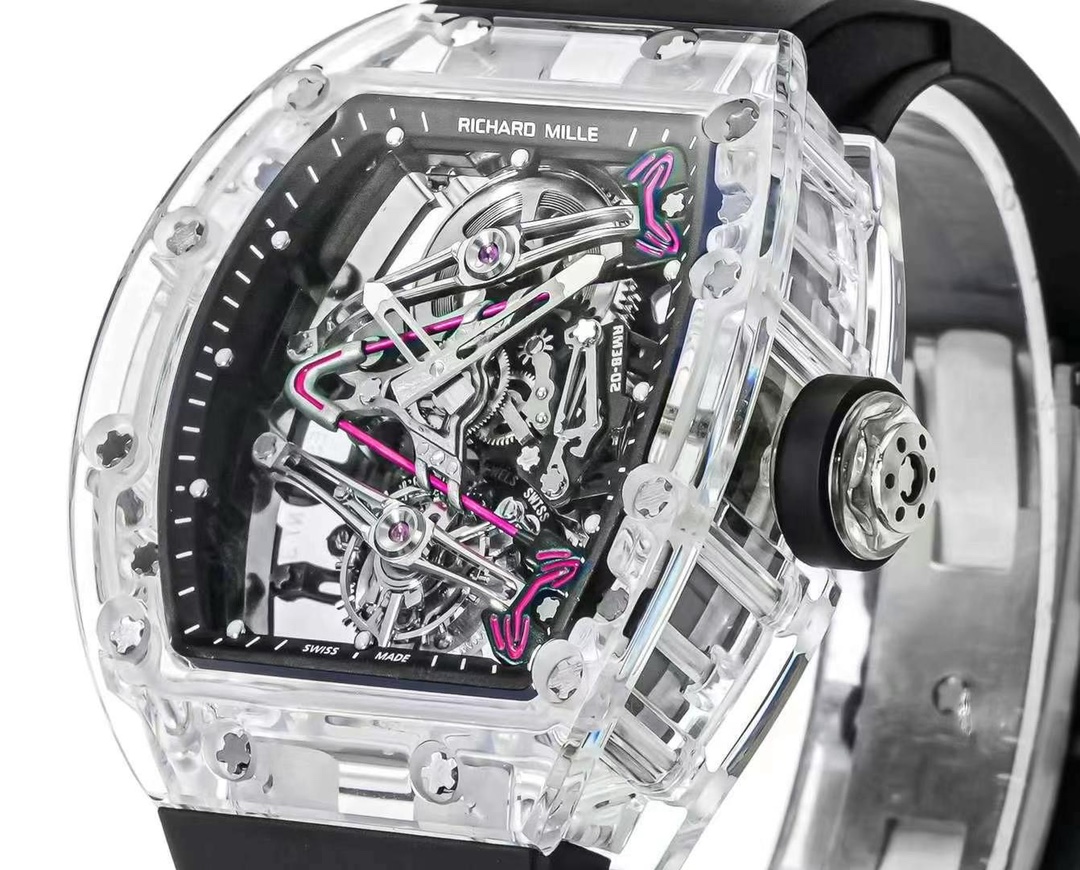 Richard Mille RM 38-02 Tourbillon Replica Watch – Transparent Crystal Case