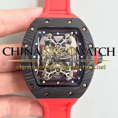 RM50-27-01 NTPT KVF Black Forged Carbon Black &amp; Skeleton Dial M9015