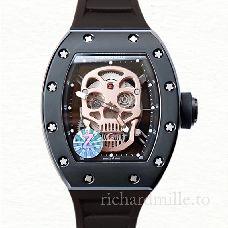 Richard Mille RM52-01 Men Mechanical Watch Rubber Band