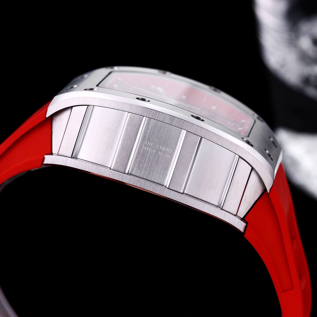 Richard Mille RM 011-FM Replica – Red Rubber Strap &amp; Precision Swiss Movement For Elite Style