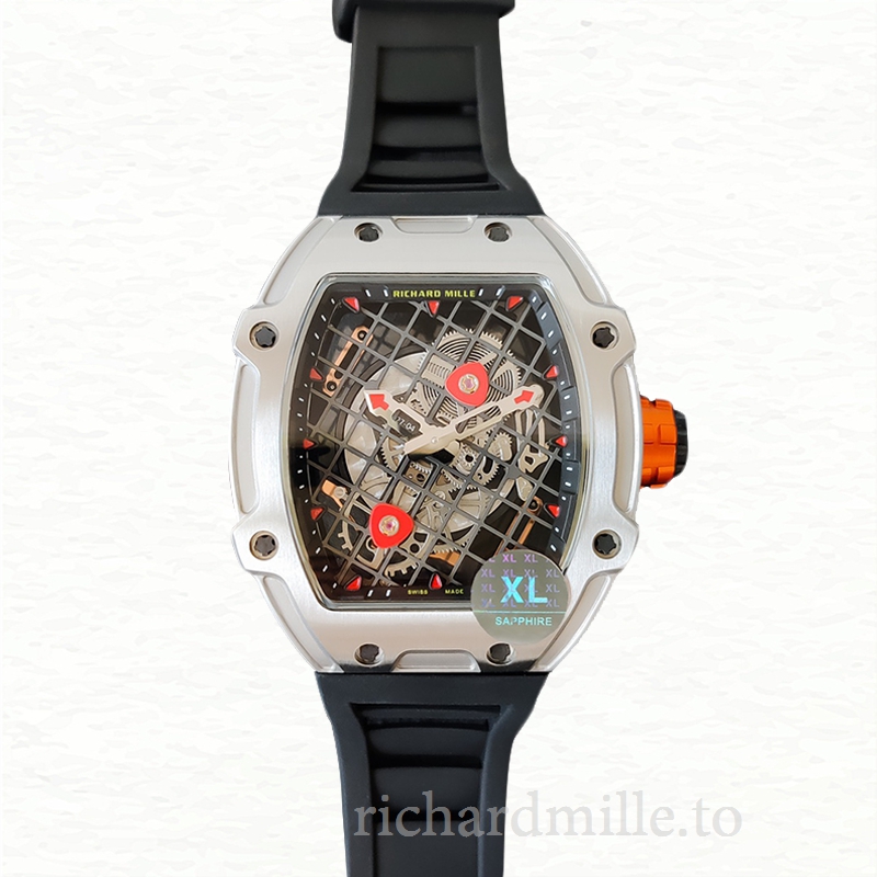 Richard Mille RM27-04 Mechanical Men Transparent Dial Stainless Steel Watch
