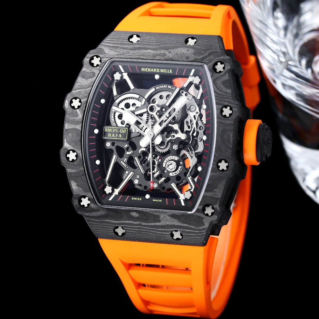 Replica Richard Mille RM 35-02 Super Clone Watch with Carbon Case