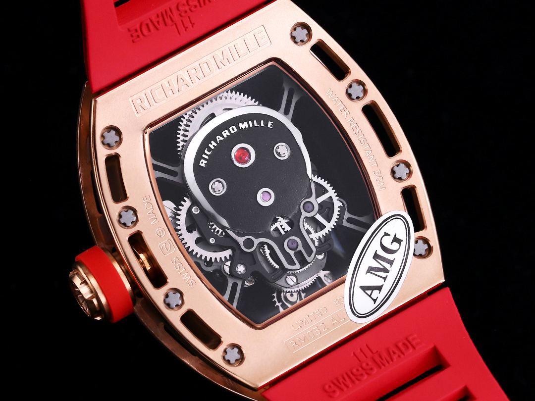 RM052 Skeleton Tourbillon Watch Replica - Bold Black Skull Design