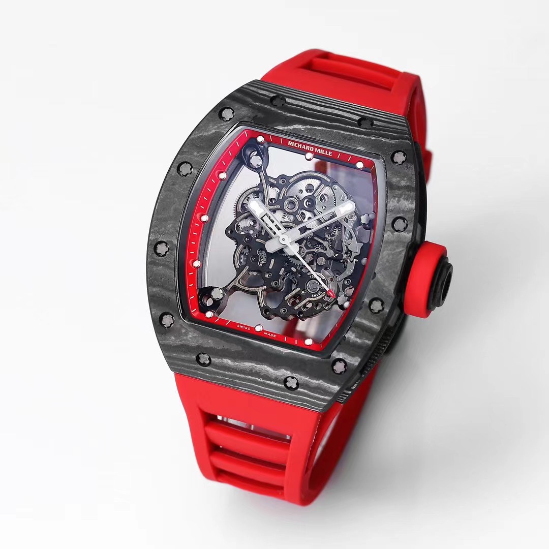 Richard Mille RM 055 NTPT Carbon Replica - Super Clone Swiss Movement Skeleton