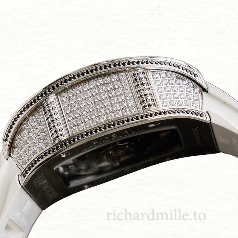 Richard Mille RM023 Men Automatic Roman Numeral Watch Rubber Band