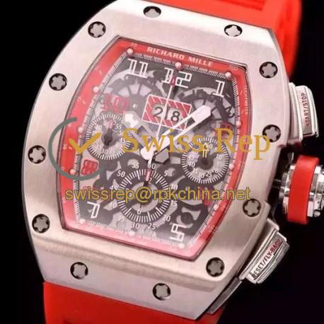 RM011-FM Felipe Massa Chrono Titanium Red Dial 7750