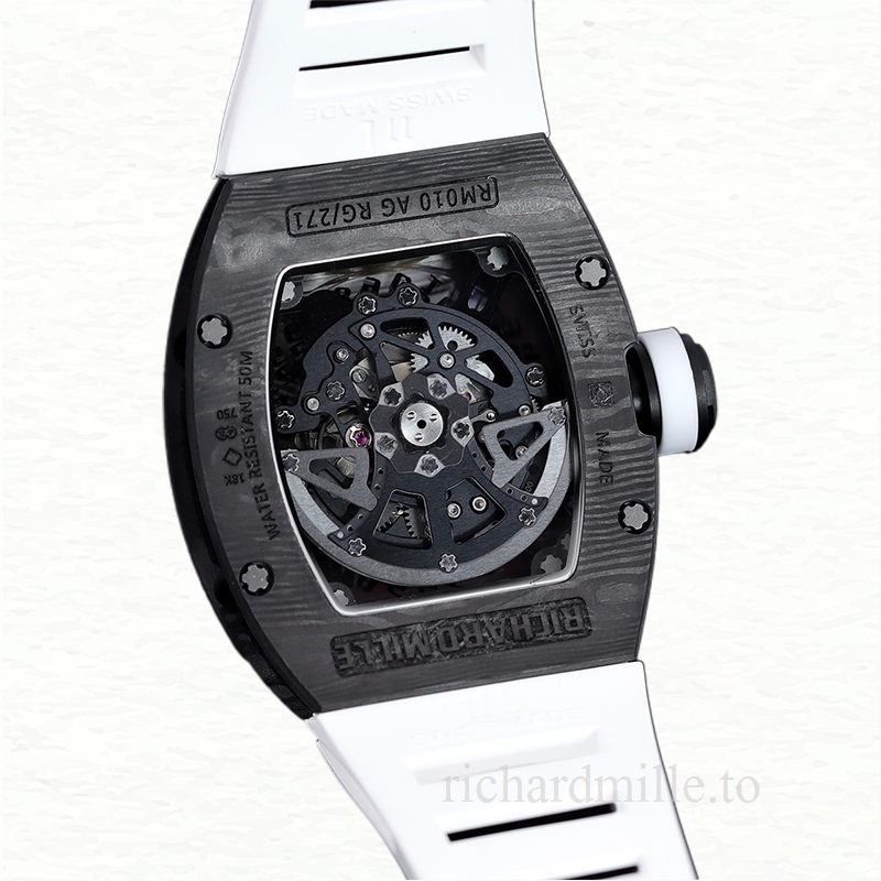 Richard Mille RM 010 Men Automatic Watch Carbon Fiber