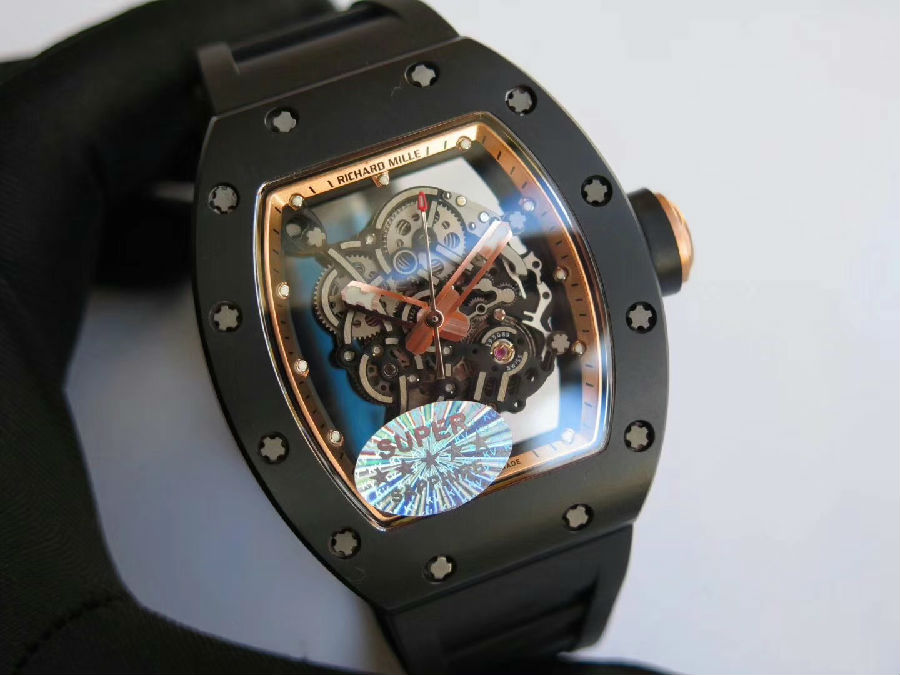 Richard Mille Replica RM 055 Black Strap