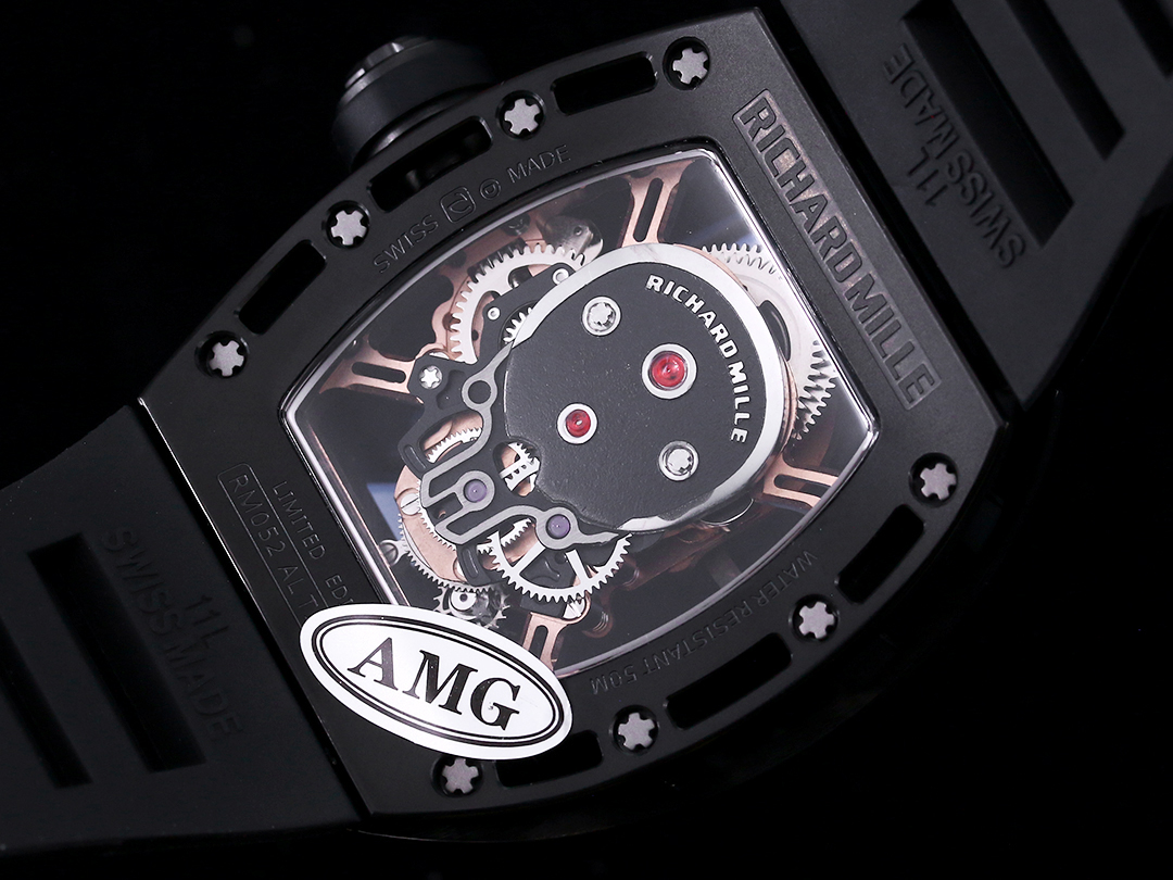 Replica Richard Mille RM052 Skull Tourbillon Super Clone Watch 43mm Swiss Skeleton Design
