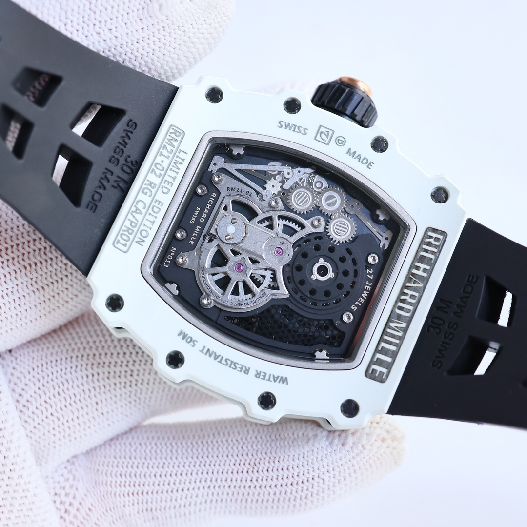 Replica Richard Mille RM21-02 Watch – Swiss Skeleton Tourbillon, Carbon Case, Sport Style