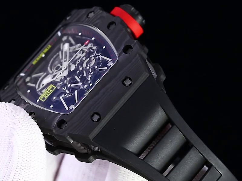 Best Richard Mille RM 35-02 Replica – Bold Carbon Fiber Case and Premium Skeletonized Dial Design