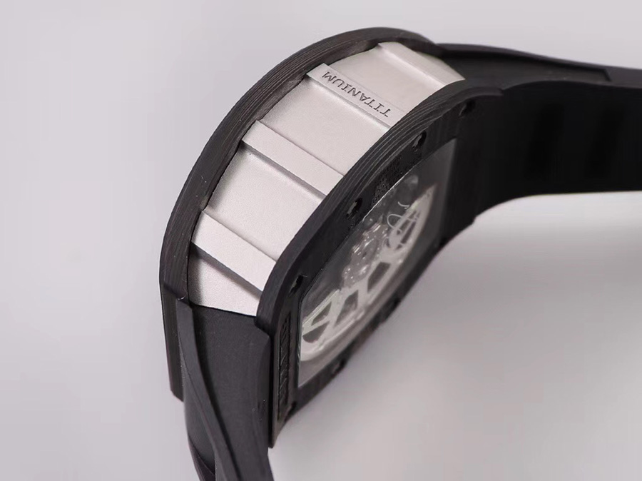 Richard Mille Replica RM 011 Black Strap Black Dial Folding Clasp