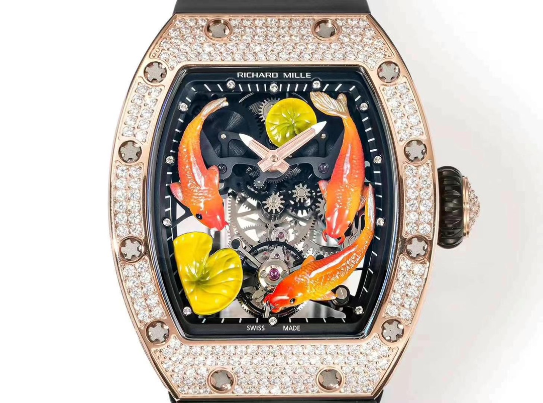 Replica Richard Mille RM S10 Koi Tourbillon Watch - Limited Edition Men’s Fake Tourbillon Timepiece