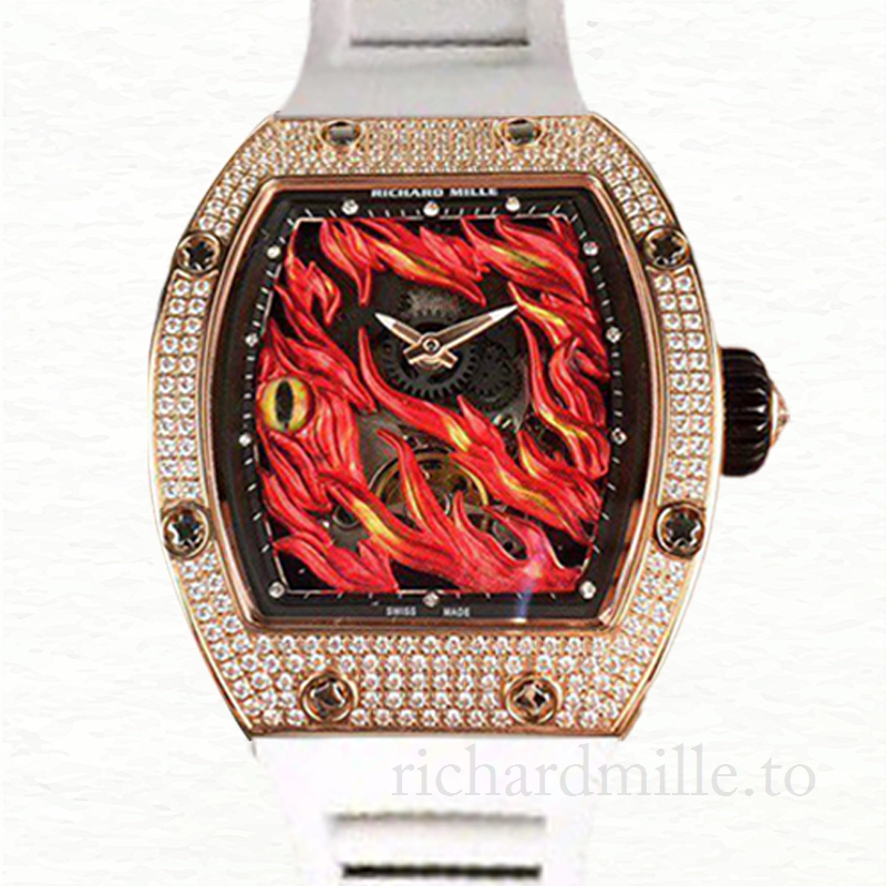 Richard Mille RM26-02 Men Hand Wind Rubber Band Watch