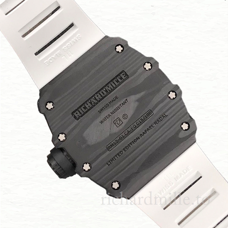 Richard Mille RM12-01 Mechanical Men Rubber Band Carbon Fiber