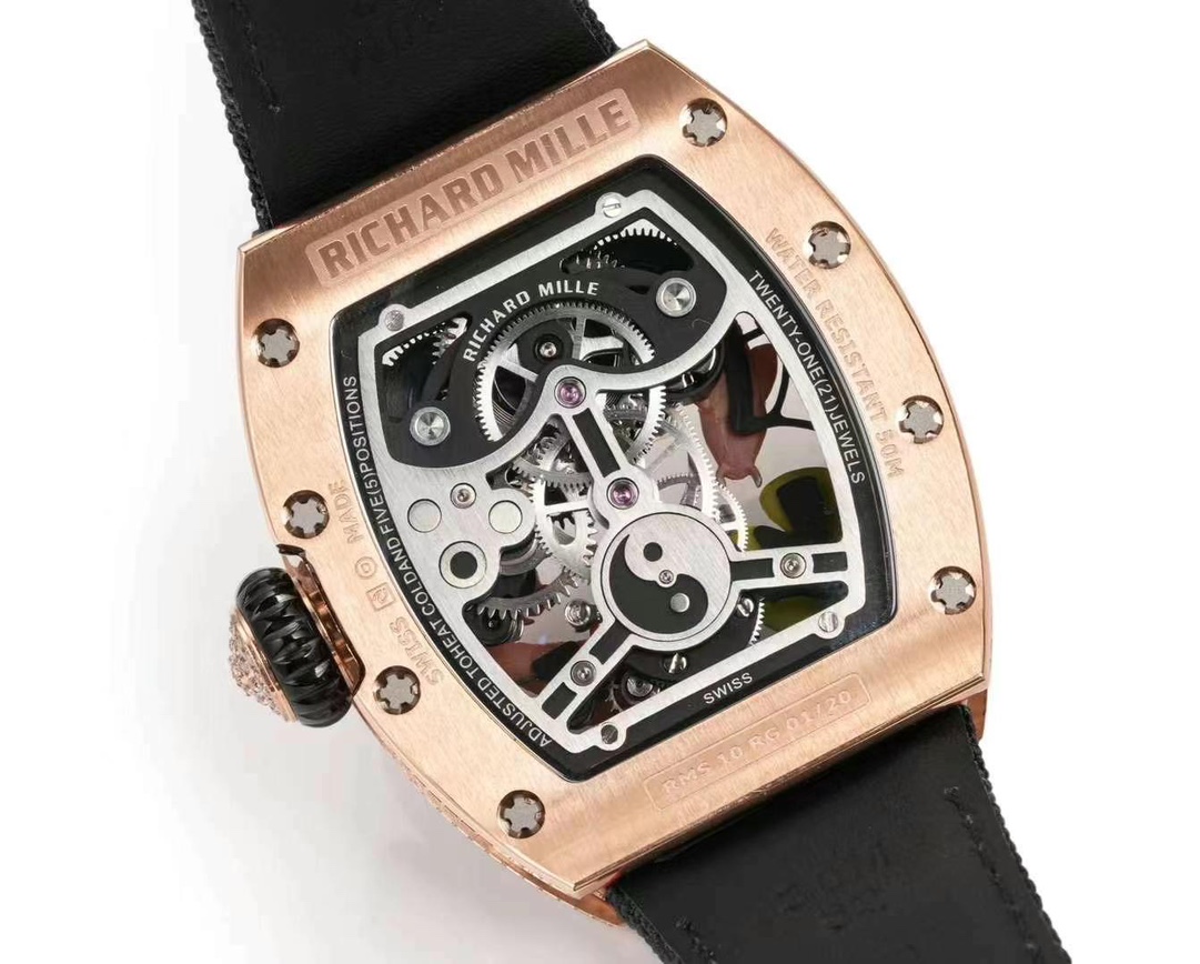 Replica Richard Mille RM S10 Koi Tourbillon Watch - Rose Gold & Diamond