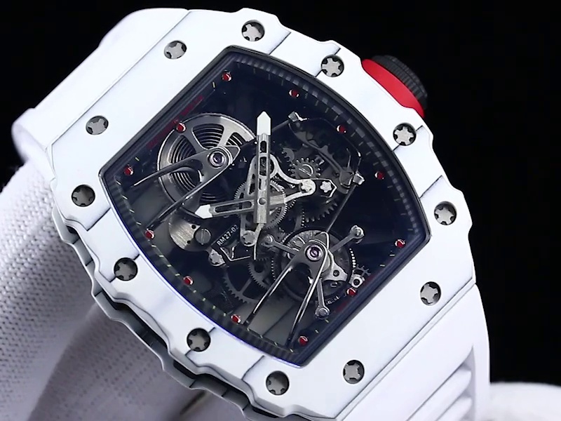Richard Mille RM 27-02 Rafael Nadal Replica White Ceramic Watch – High-End Skeleton Dial, Swiss Movement, Sporty &amp; Luxurious Design