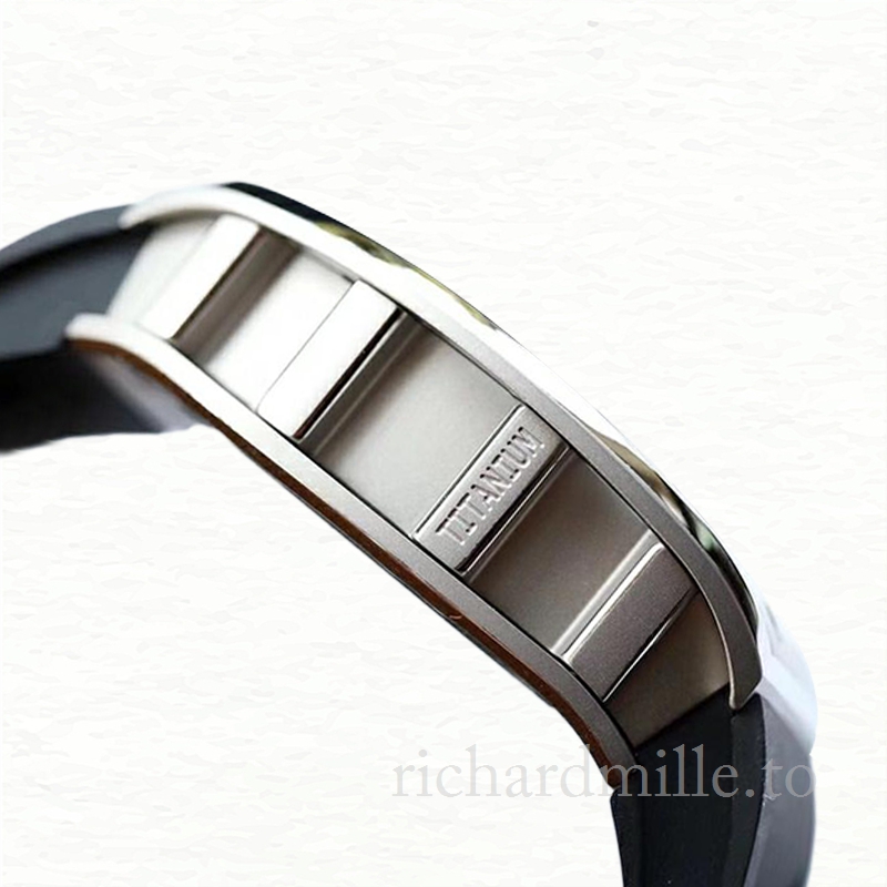 Richard Mille RM52-01 Mechanical Men Stainless Steel Rubber Band Watch