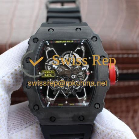 RM035-01 Rafa Forged Carbon Black Dial M9015