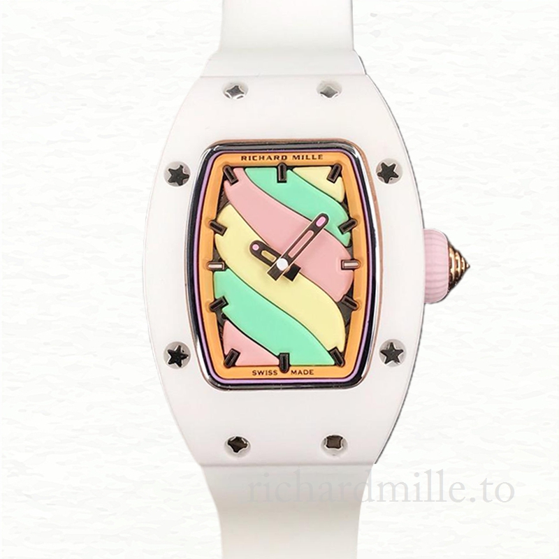 Richard Mille RM07-03 Ladies Automatic Candy Dial Ceramics Bezel