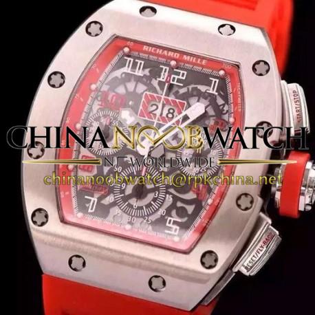 RM011-FM Felipe Massa Chrono Titanium Red Dial Swiss 7750