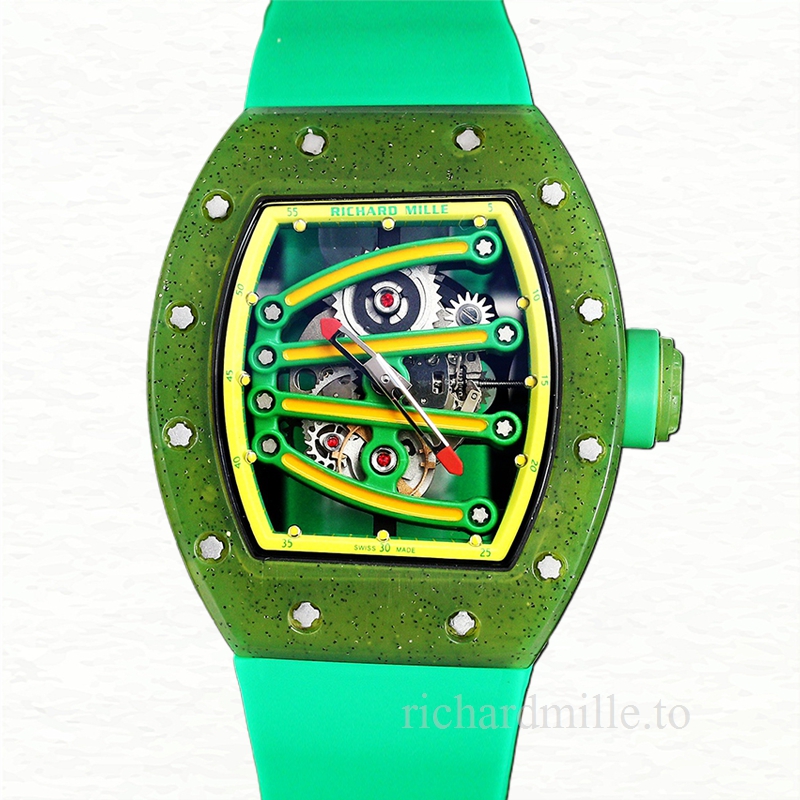 Richard Mille RM 56-01 Automatic Men Transparent Dial Watch