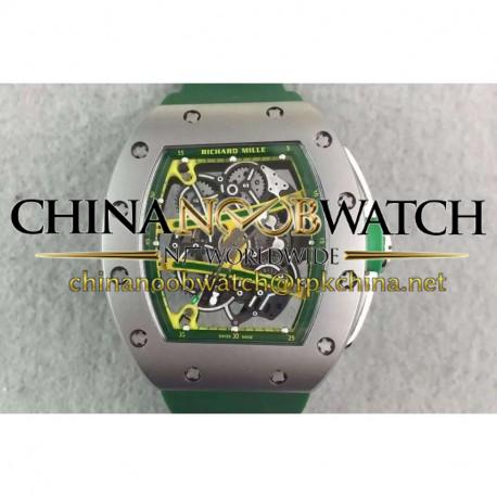RM61 Titanium Green Skeleton Dial M9015