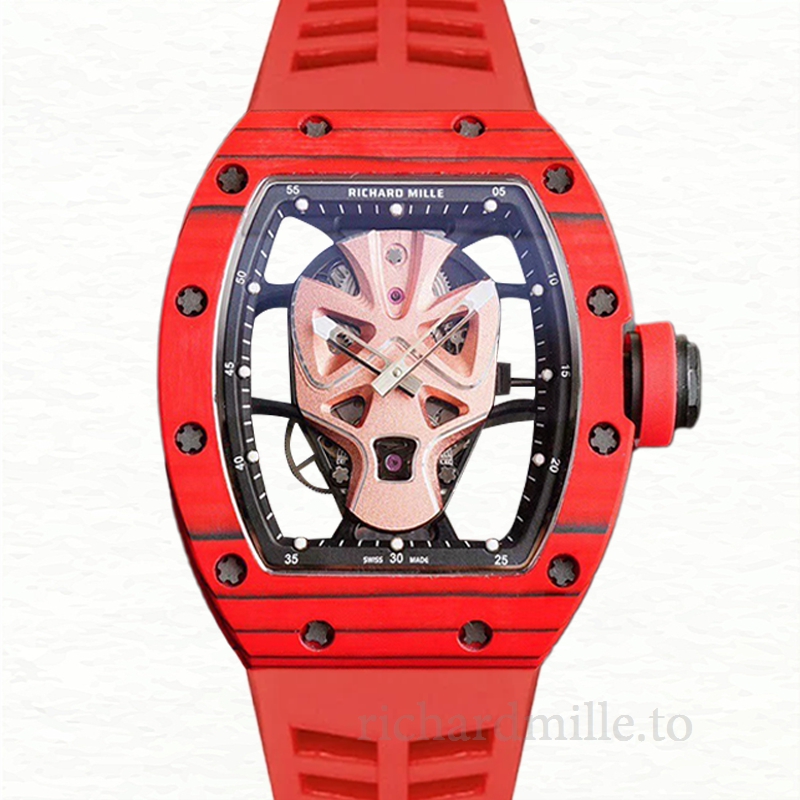 Richard Mille RM52-06 Automatic Men Hero Dial Watch Rubber Band