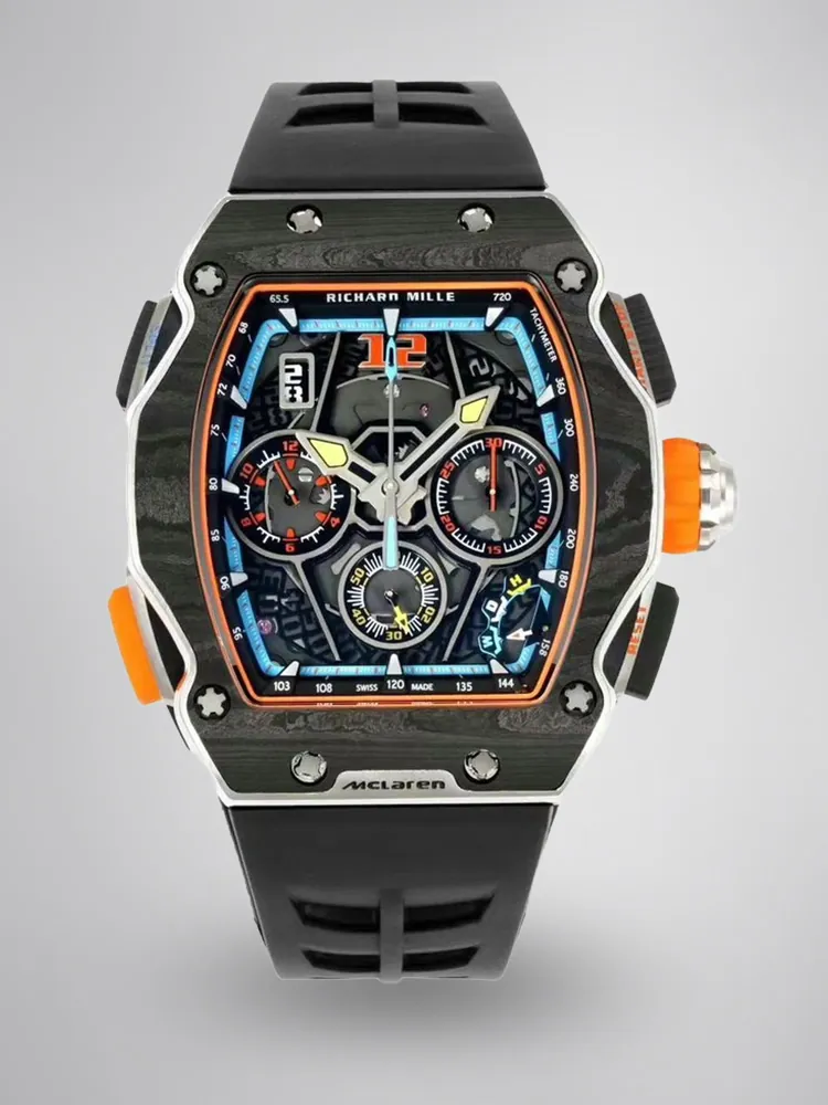 Replica Richard Mille RM 65-01 McLaren W1 Carbon TPT Automatic Chronograph Watch