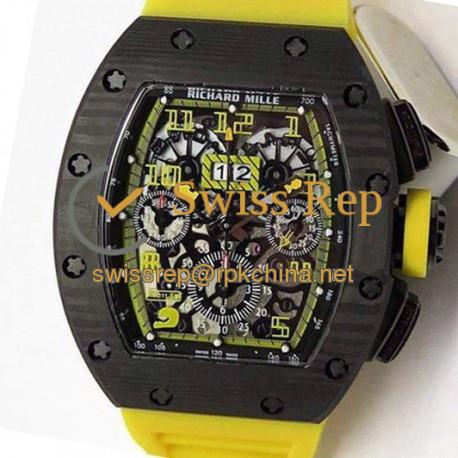 RM011-FM Felipe Massa Chrono Forged Carbon Yellow Dial 7750