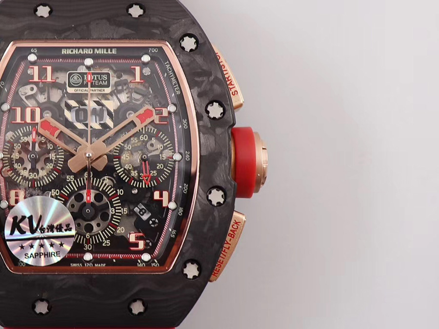 Richard Mille Replica RM 011 Red Strap