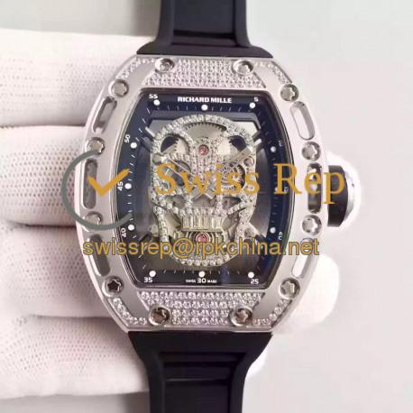 RM052 SF Titanium &amp; Diamond Diamond Skull Dial M6T51