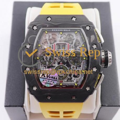 RM011 NTPT Chrono KVF Forged Carbon Black Dial 7750 V2