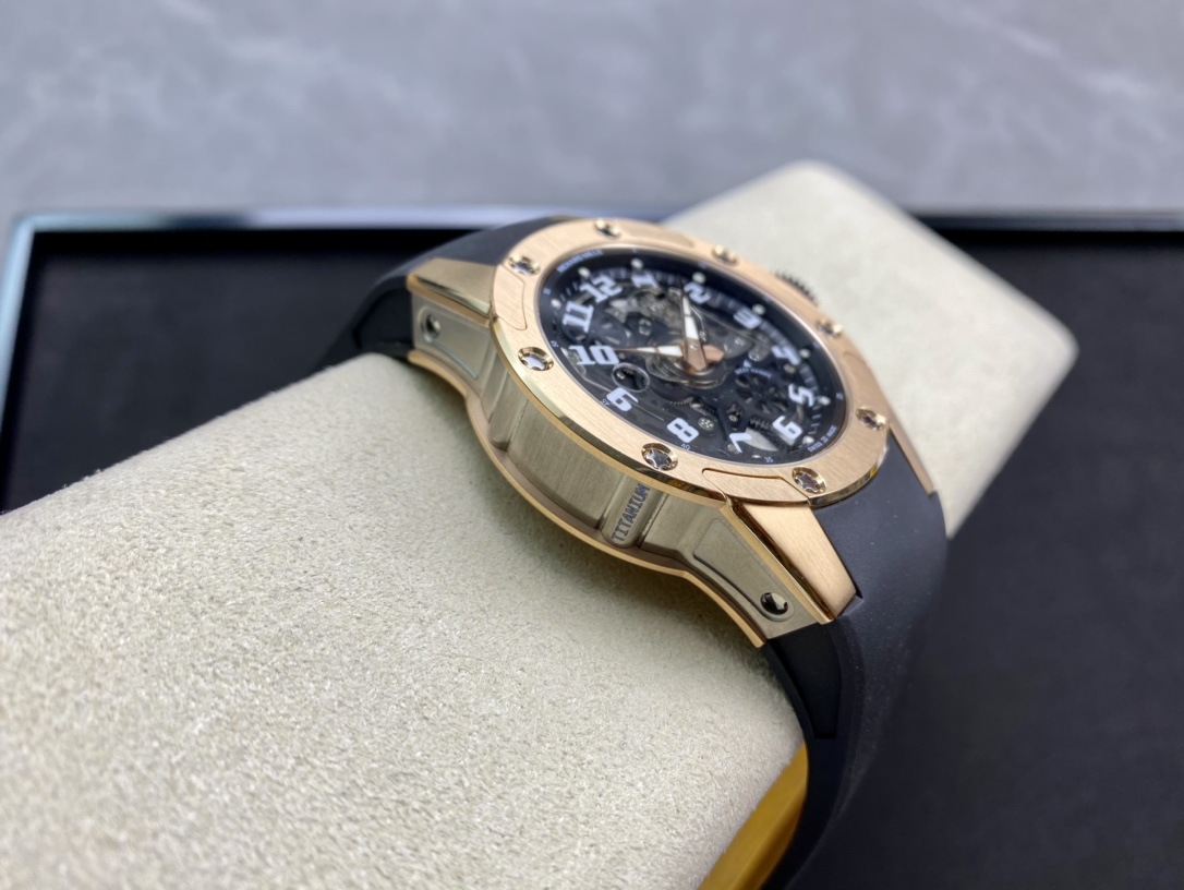Richard Mille RM 63-01 Dizzy Hands Replica Rose Gold Swiss Watch – Elegant Skeleton Dial, Premium Finish