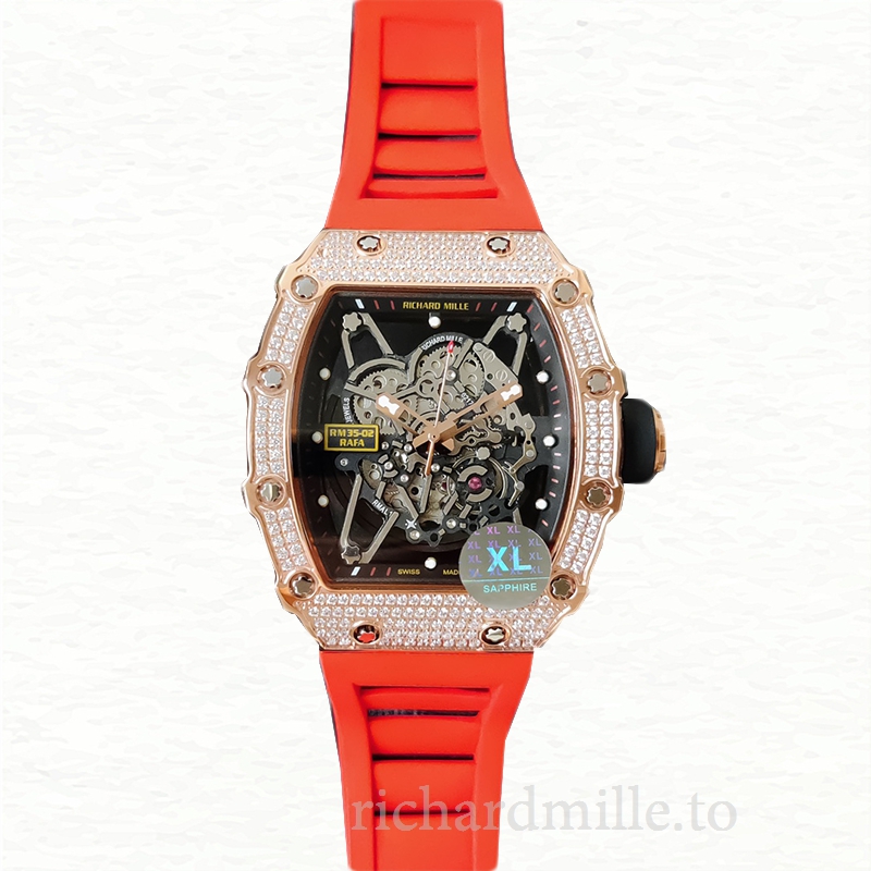 Richard Mille RM35-02 Mechanical Men Watch Diamond Bezel