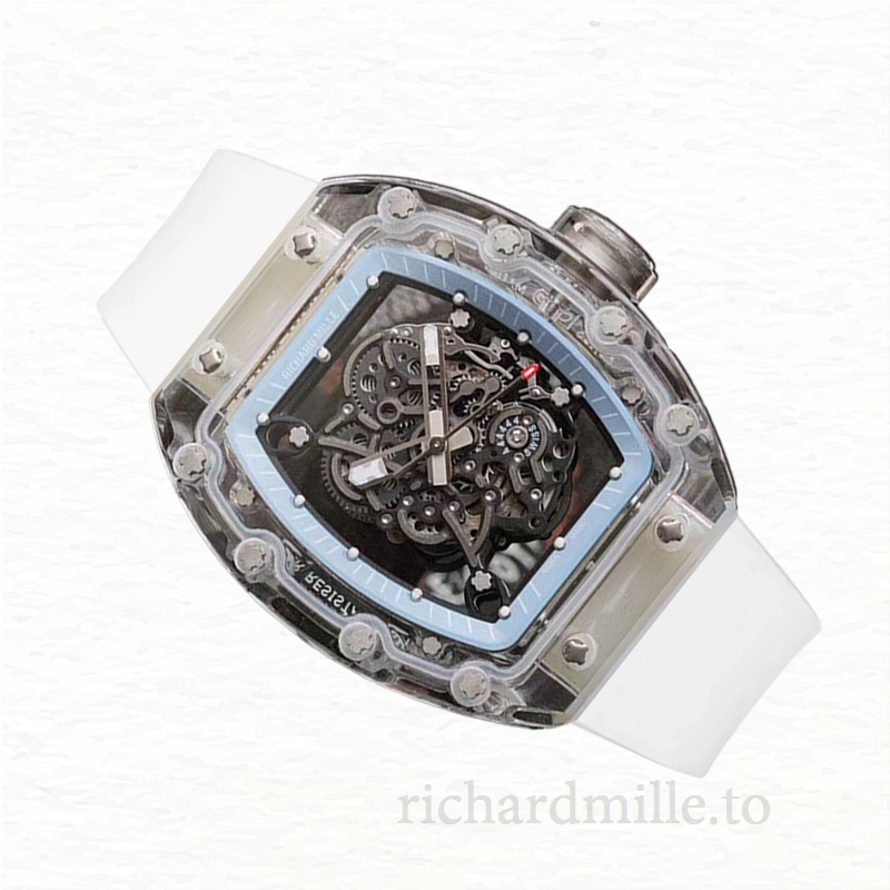 Richard Mille RM055 Men Automatic Transparent Dial Dot Watch