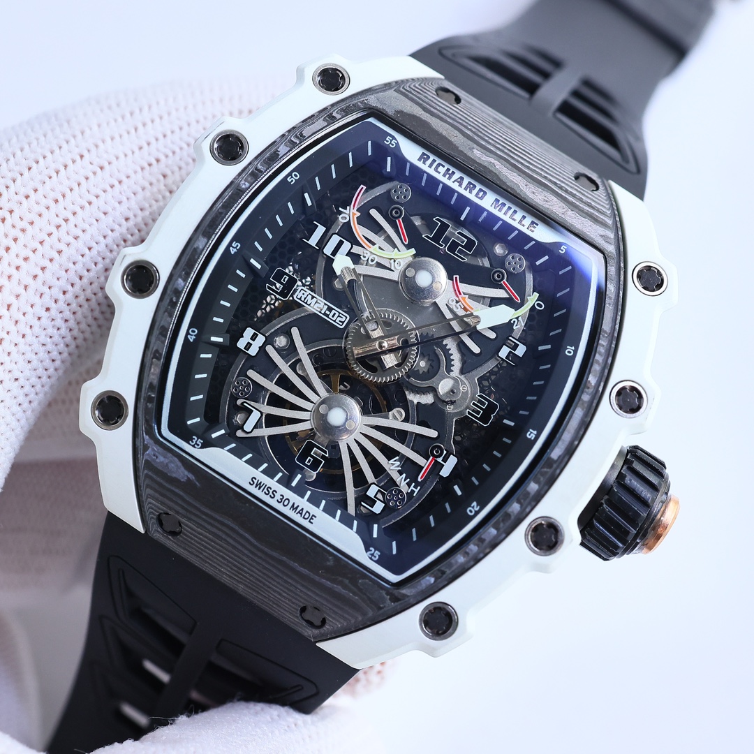 Replica Richard Mille RM21-02 Watch – Swiss Skeleton Tourbillon, Carbon Case, Sport Style