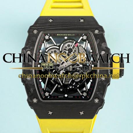 RM35-02 Rafa Nadal KUF NTPT Yellow Rubber Strap Seiko NH05A